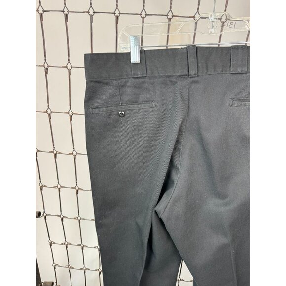 Dickies Mens Classic Black Work Pants 36x29 65% Polyester 35% Cotton Durable Mad - Picture 4 of 16